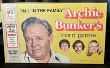 Vintage ALL IN THE FAMILY Archie Bunker s Card Game Milton Bradley 1972 Complete