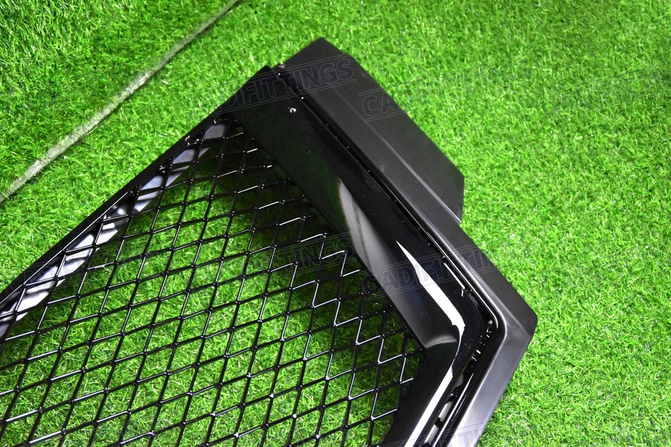 Se adapta a Cadillac Escalade 2015-2020 parachoques delantero superior rejilla negro brillante con cámara Foto 4 de 4