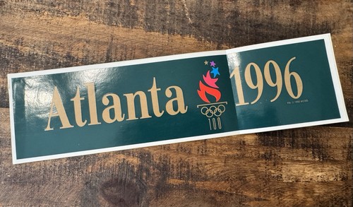 Atlanta Olympics 1996 BIG Vintage Glossy Sticker Decal Sports
