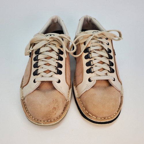 Dexter SST 5 Mens Bowling Shoes Tan Cream Leather Size 8.5 M Professional