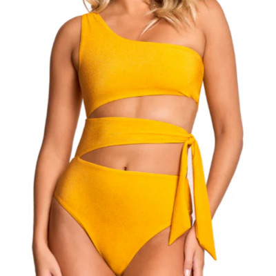 【OROGEE】DESERT ONE-SHOULDER SWIMSUIT★韓国人気★追跡付 Maaji Sunset Gold Stunning Cutout Reversible One-Piece