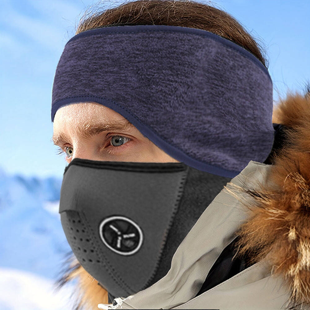 Winter Warmer Face Mask Fitness Sports Running Skiing Breathable Fleece Headband