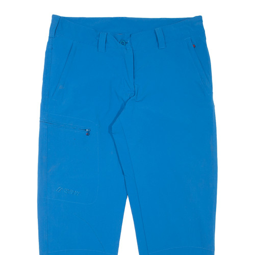 MAIER SPORTS Outdoor Cropped Trousers Blue Regular Tapered Womens W30 L24 - Picture 2 of 6