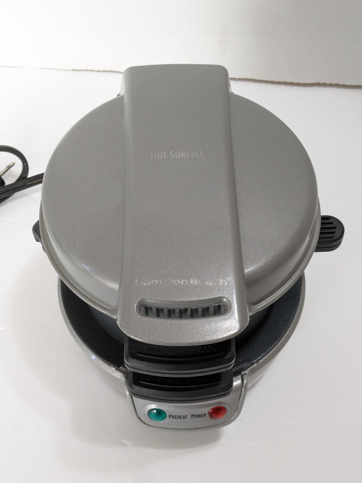 Hamilton Beach Breakfast Sandwich Maker Model 25475 Egg McMuffin Style