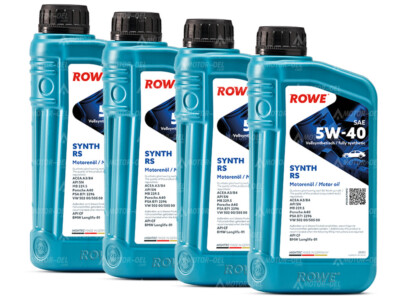 4 Liter (4x1L) ROWE HIGHTEC SYNTH RS SAE 5W-40 Motoröl BMW, MB, VW, Porsche
