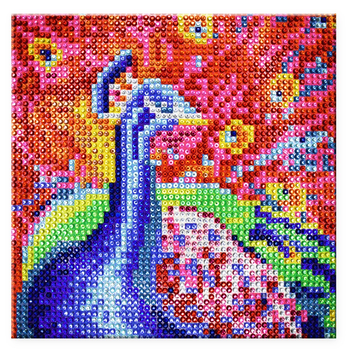 Homeford Peacock Diamond Gem Painting Kit, 6-5/16-inch, Size: 6.3