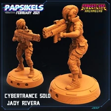 Cybertrance Jady Rivera | Cyberpunk | Papsikels | 32mm