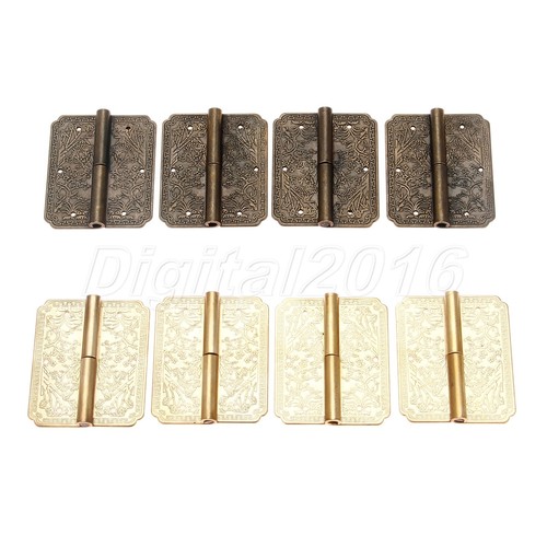 Chinese Style Brass Jewellery Trinket Box Hinges Door Chest