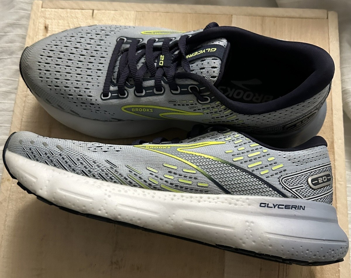 Brooks Glycerin 20 Light Blue Peacoat Nightlife Running 