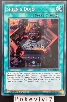 Yu-Gi-Oh! Karte SHIEN'S DOJO RA04-EN088 Secret Rare NEU