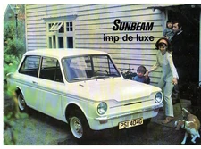 Sunbeam Imp De Luxe Mk3 1969-71 Dutch Market Foldout Sales Brochure Hillman