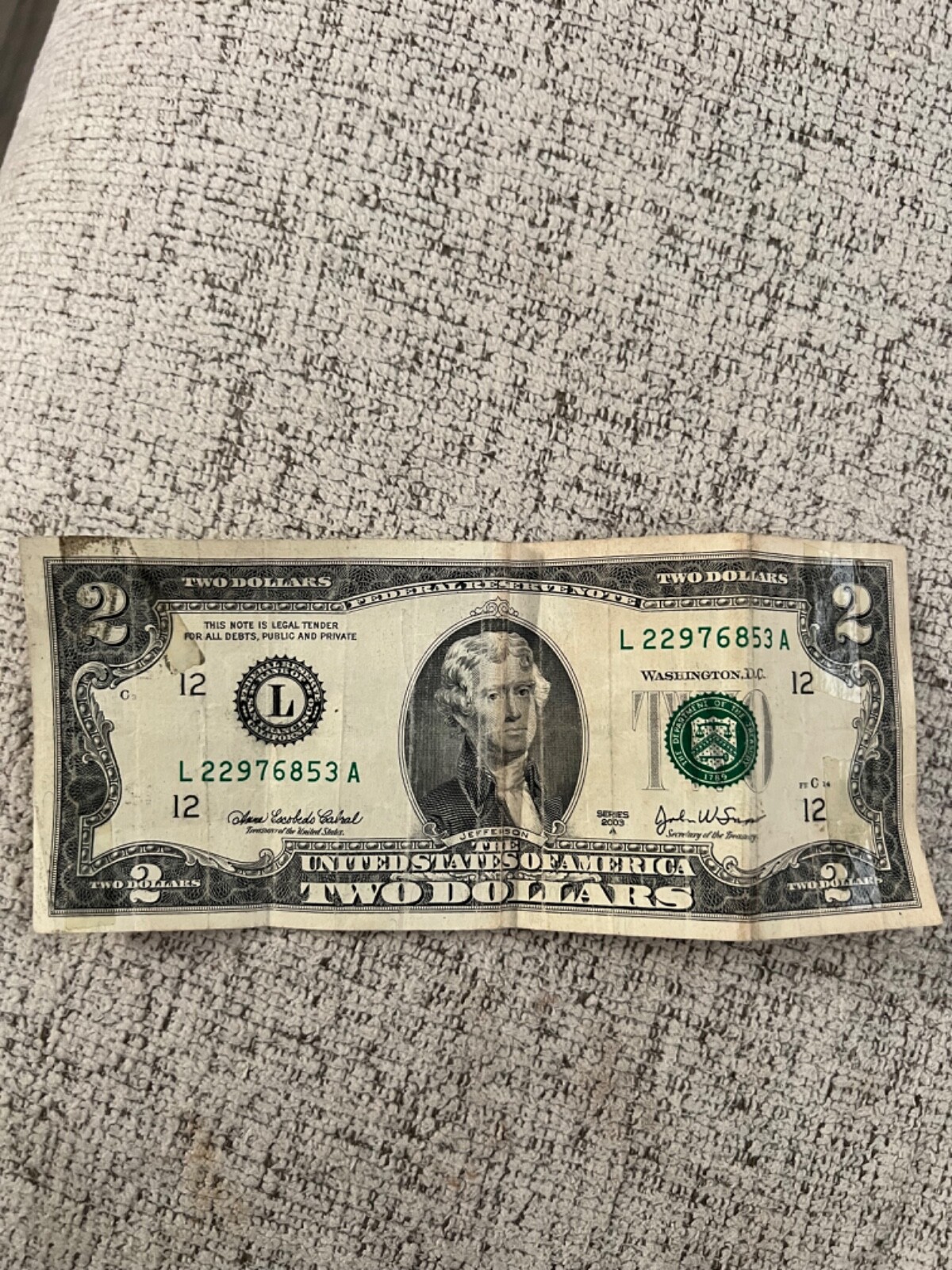 2 Dollar Bill 2003 Series A EBay 2-dollar-bill-2003-series-a-ebay