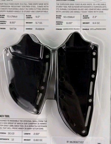SOG Field Combo Kit 2 Fixed Blade Knives 2 Sheaths & MACV Tool 5 Piece Set New - Picture 3 of 7