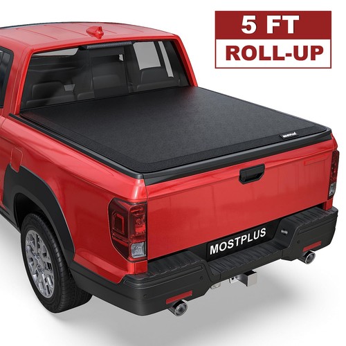 5FT Roll Up Soft Truck Bed Tonneau Cover For 20172023 Honda Ridgeline