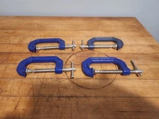  lot of 4 IRWIN Tools QUICK-GRIP C-Clamp, 2-inch 