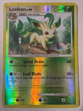 Leafeon Reverse Holo Rare Pokemon Card DP5 Majestic Dawn 24/100 Ungraded LP