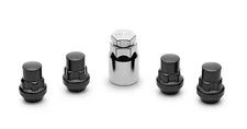 Black 14x1.5 Closed End Bulge Acorn Wheel Lock Set for Aftermarket Wheels