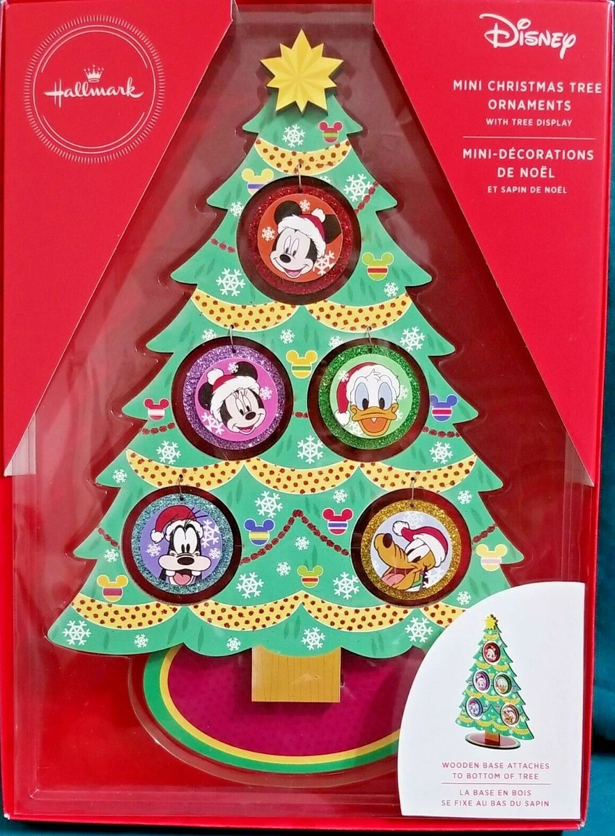 HALLMARK DISNEY MINI CHRISTMAS TREE W ORNAMENTS 2020 New In Red