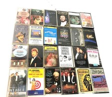 24 VINTAGE CLASSICAL OPERA BROADWAY MUSIC CASSETTE TAPES Vivaldi Pavarotti