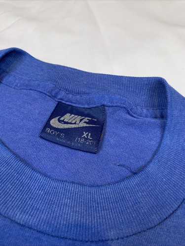 VTG Nike Air Jordan Wings T-shirt 1985 OG Boys XL Blue Tag USA 80's 1 Original - Picture 6 of 11