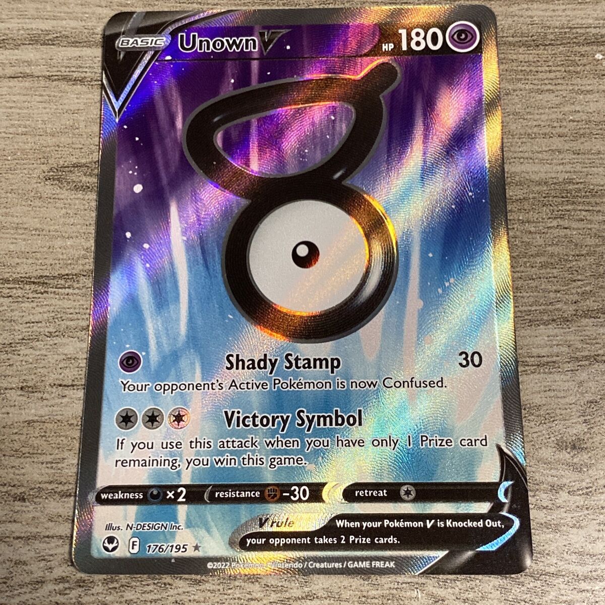 Unown V - 176/195 Full Art Ultra Rare - Silver Tempest – JAB Games13