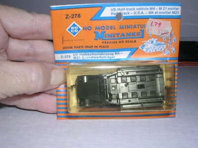 ROCO #Z-278  U.S. Half Track M4 w/M21 Mortar ''Olive'' H.O. 1/87