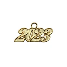 Endea Graduation Gold Tassel Date Charm Year 2023