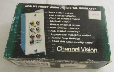 Channel Vision Multi Room Video Modulater MODEL  CVT1 mini 2 ,NEW