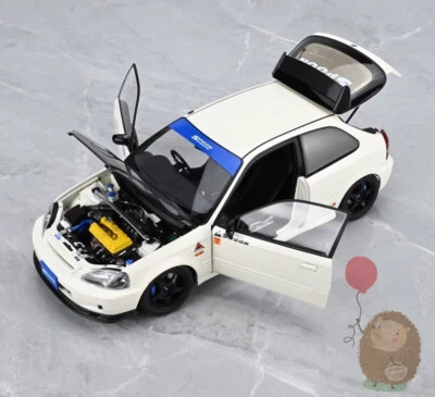 MOTORHELIX 1/64 civic ek9 SPOON 2台セット MotorHelix 1:64 Honda Civic (EK9) Type-R SPOON SPORTS in