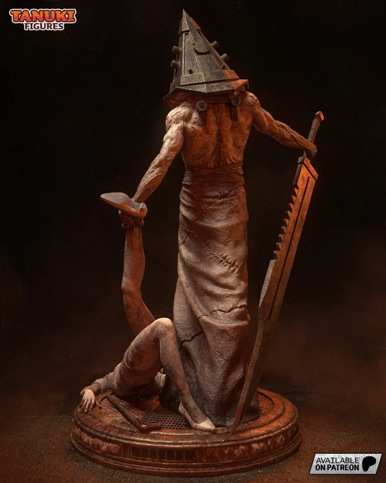 Pyramid Head Silent Hill 1:10/1:12 Scale (3D) Printed Model Kit - Image 3 of 4