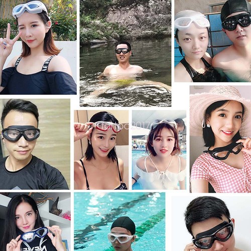 Wide Frame Myopia Nearsighted Shortsighted Swimming Goggles Swim Optic Glasses - Picture 12 of 14