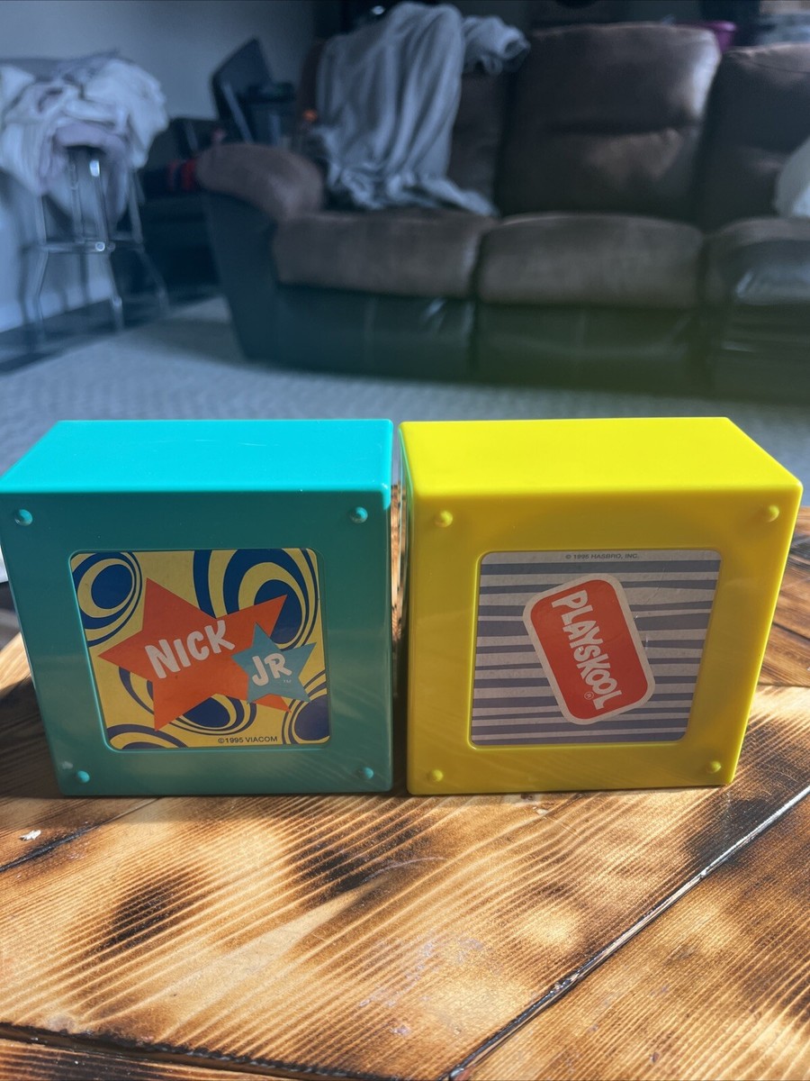 1995 Nick Jr Hasbro Wonder Box Playskool Preschool Learning Cube
