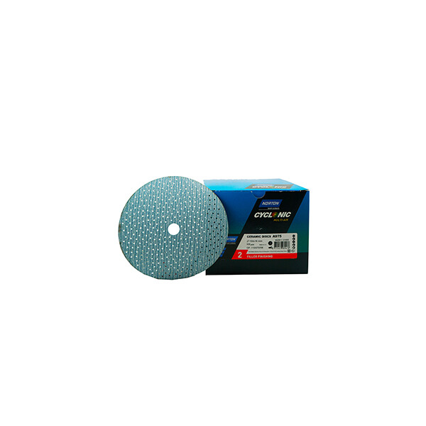 Offerta Dischi Abrasivi Cyclonic Rossi 150 mm - 100 Pezzi Multi-Air Norton