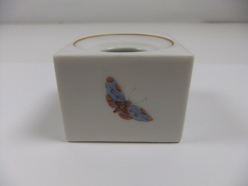 Tintero de porcelana cuadrado KPM Berlín - Imagen 6 de 9