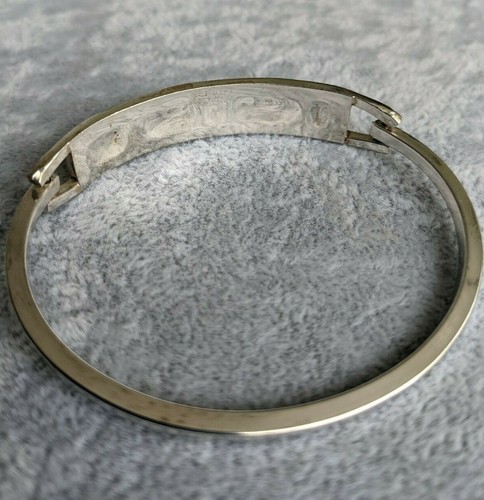 Brazalete de Plata México con Madre de Perla y Piedra Roja - Imagen 8 de 9