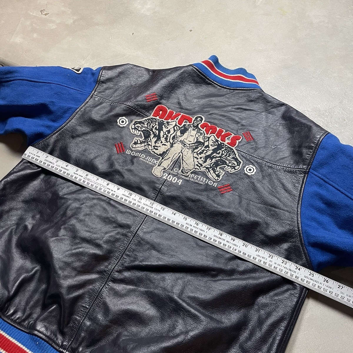 Vintage Akademiks Leather Wool Varsity Jacket XL 90s Y2K Hip Vintage Akademiks Leather Wool Varsity Jacket XL 90s Y2K Hip