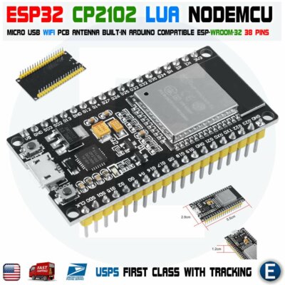 ESP32 2.4GHz WiFi+Bluetooth CP2102 Wireless Dual Core Mode Arduino Programmable