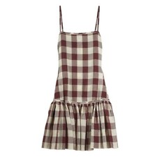 STELLA MCCARTNEY Drop Waist Check Dress Sz 12