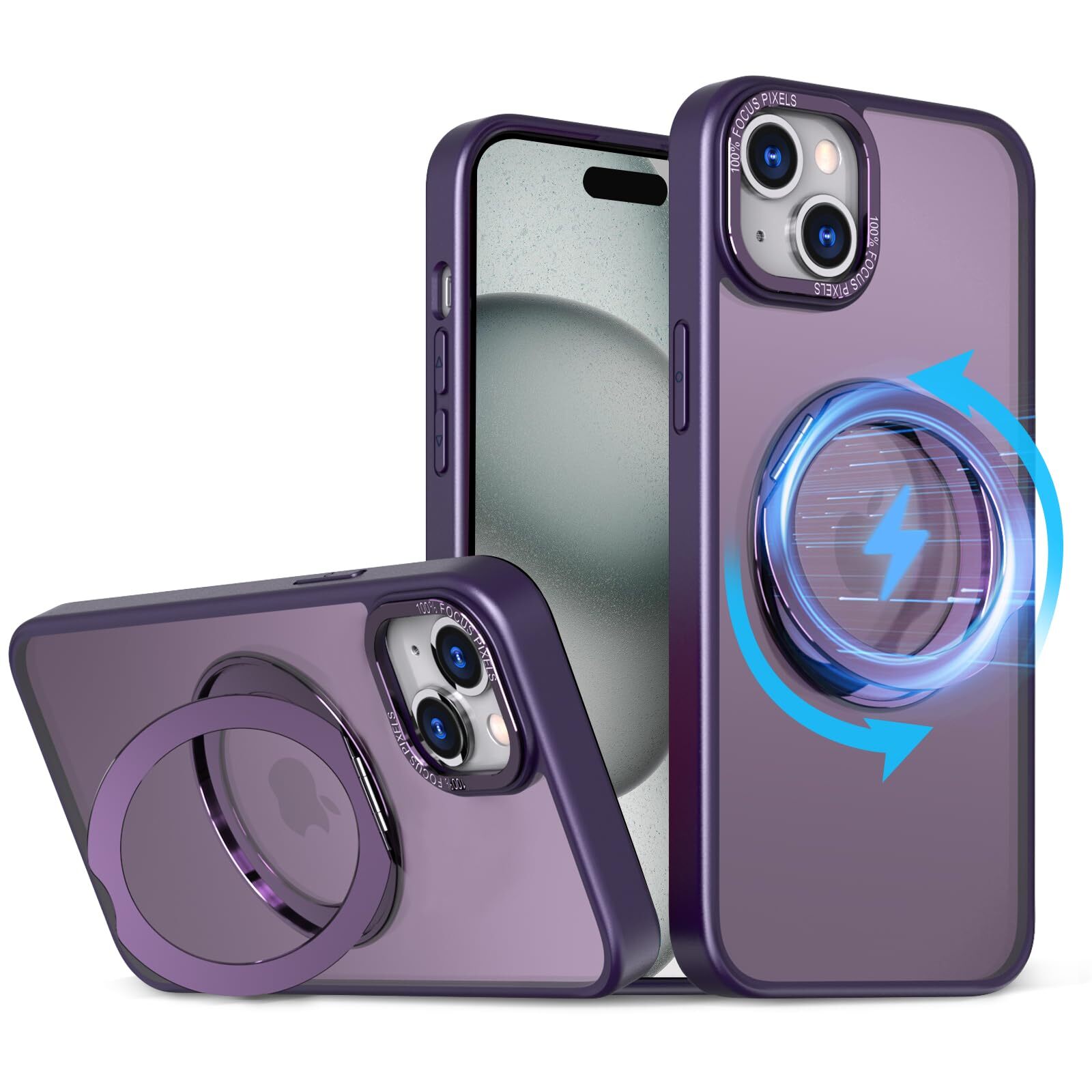 KWATUNG Product Case for iPhone 15 Compatible with magsafe Wireless Chargin 234