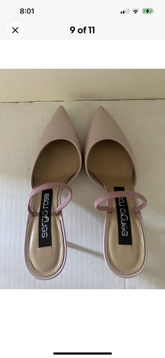 Sergio Rossi Godiva Patent Leather Slide Mule Sandals MSRP