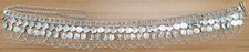 Coins Silver Metal BeltTribal Gypsy Women's Fashion Jewelry Belly Dance Vintage