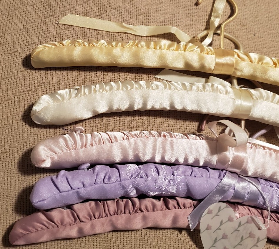 Satin Dress Hangers 5 Various Colors Gem