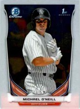 2014 Bowman Chrome #BCP48 Michael O'Neill New York Yankees Baseball Card