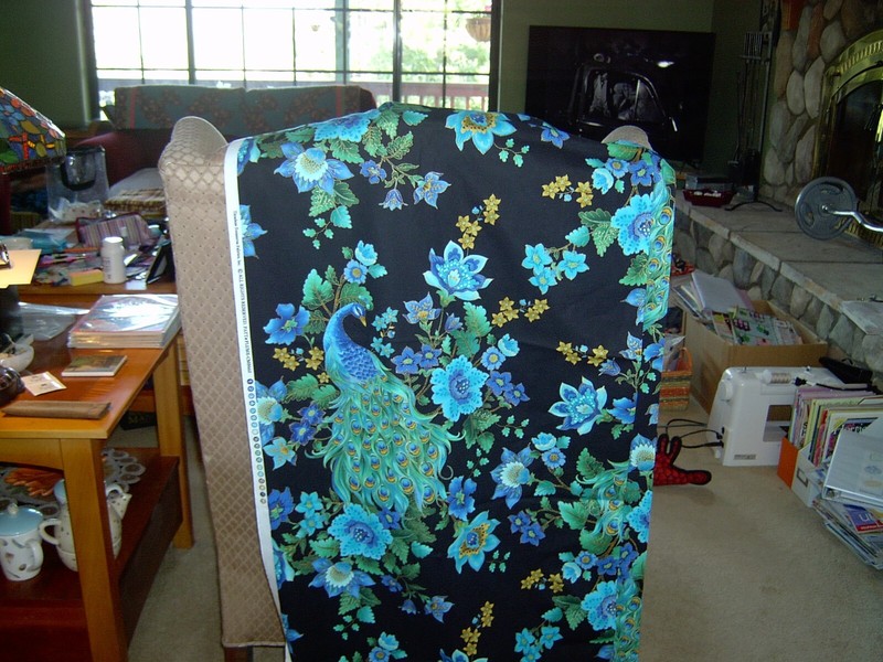 Peacock Quilting Fabric 3 Yards  by Timeless Treasures Fabrics Brand New Cotton