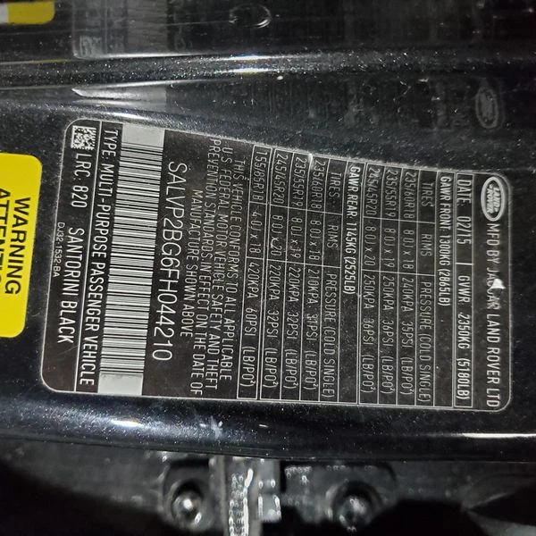 Land Rover Range Rover Evoque 2015 pantalla de navegación GPS/TV pantalla OEM Foto 3 de 4