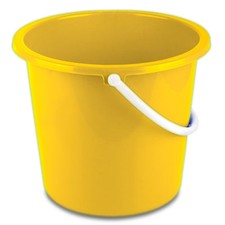 Yellow 10 litre Homeware Bucket by Abbey - UHBY1030L