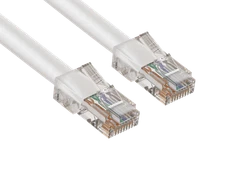 7ft Cat5e UTP Non-Booted Ethernet Network Patch Cable 24AWG Bare Copper, White