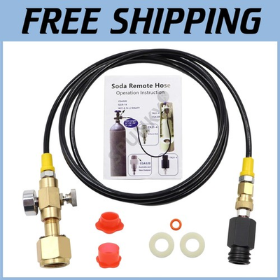 #ad High Pressure Co2 Hose Adapter with Gauge and Valve $82.99
