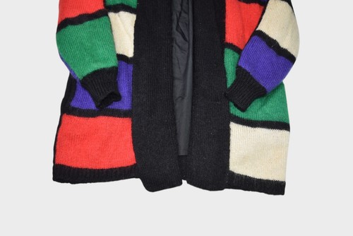 Vintage Mohair Sweater Womens Medium Wool Blend Shawl Cardian Multicolor Long, Size M, $27.95 - Photo 2