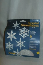 The Beadery Craft Products Clear Plastic Bead Snowflake Ornaments Kit NOS #4755